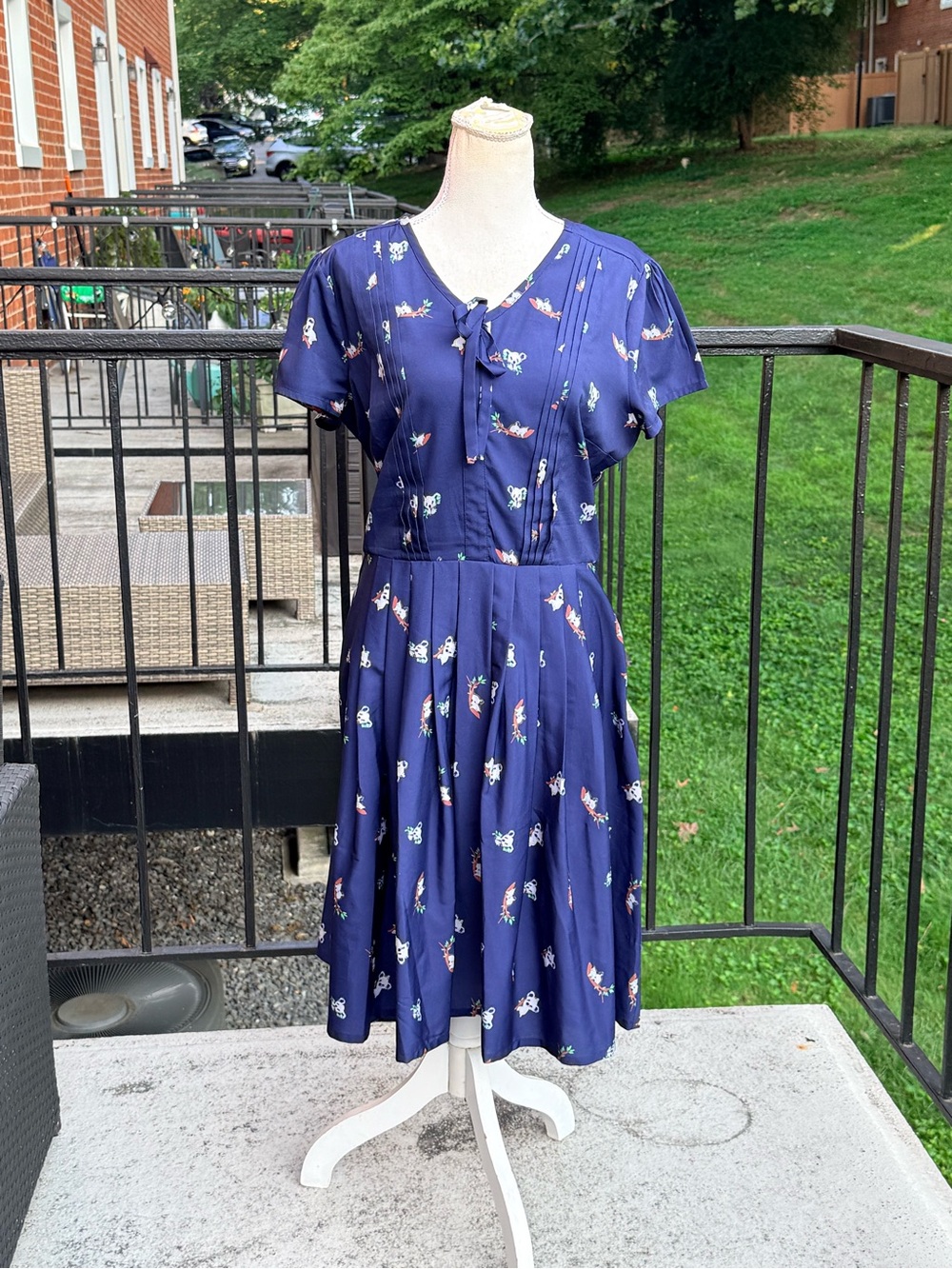 ModCloth Koala Print Dress Size 12